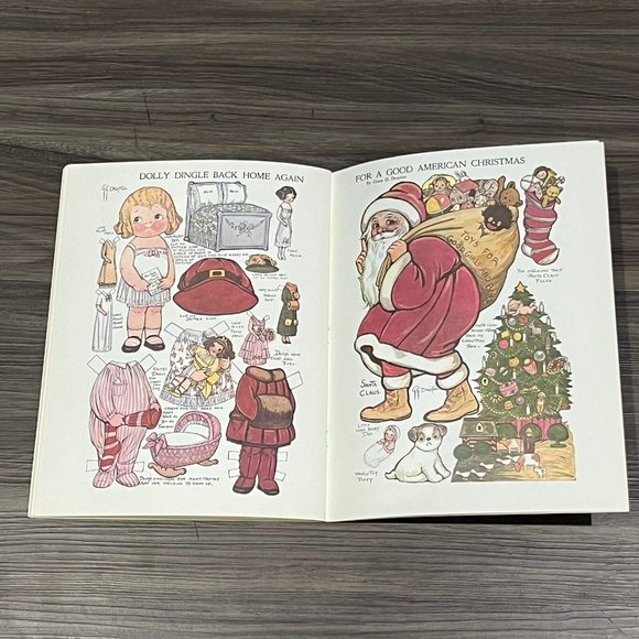 Vintage 1978 Dolly Dingle Paper Doll Book Around The World Grace G Drayton Uncut - Picture 15 of 16